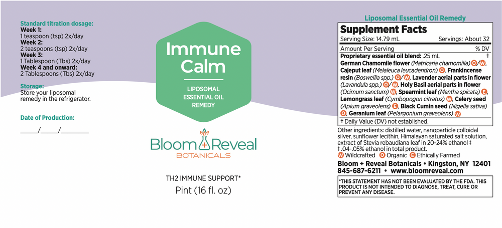 Immune Calm Essential Oil Liposomal Remedy