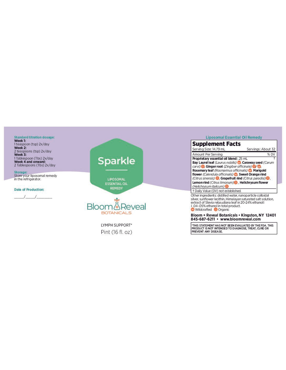 Sparkle Essential Oil Liposomal Remedy